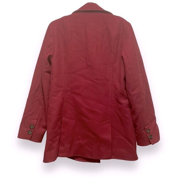 J. Crew Maroon Thinsulate Wool Pea Coat 61417 - Picture 4 of 8